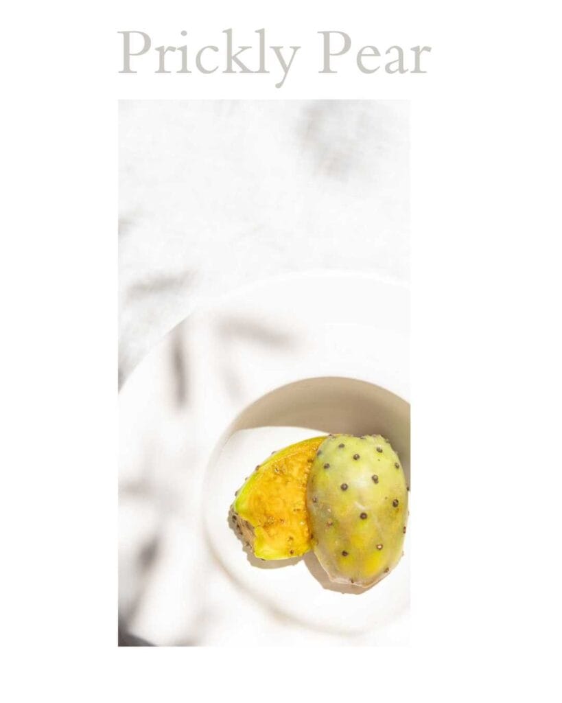Prickly pear fruit with its thorny skin and colourful flesh